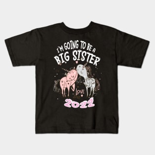 Promoted to Big Sister 2022 Kids T-Shirt